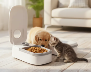 Comedero para mascotas con temporizador